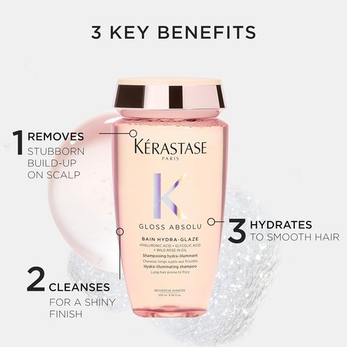 Kerastase Gloss Absolu Shampoo & Conditioner Set - High-Shine, Anti-Frizz, Deep Hydration for Glossy, Bouncy Hair