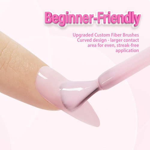 Makartt Milky Pink Gel Nail Polish: 15ML Hema-Free Jelly Baby Pink Nail Polish Sheer Translucent Effect Soak Off UV LED Nail Art Manicure DIY Home Salon Gift for Women