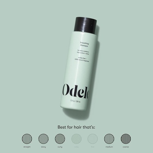 Odele Smoothing Shampoo - Sulfate-Free Formula for Extra Moisture & Frizz Control | 32 Fl Oz