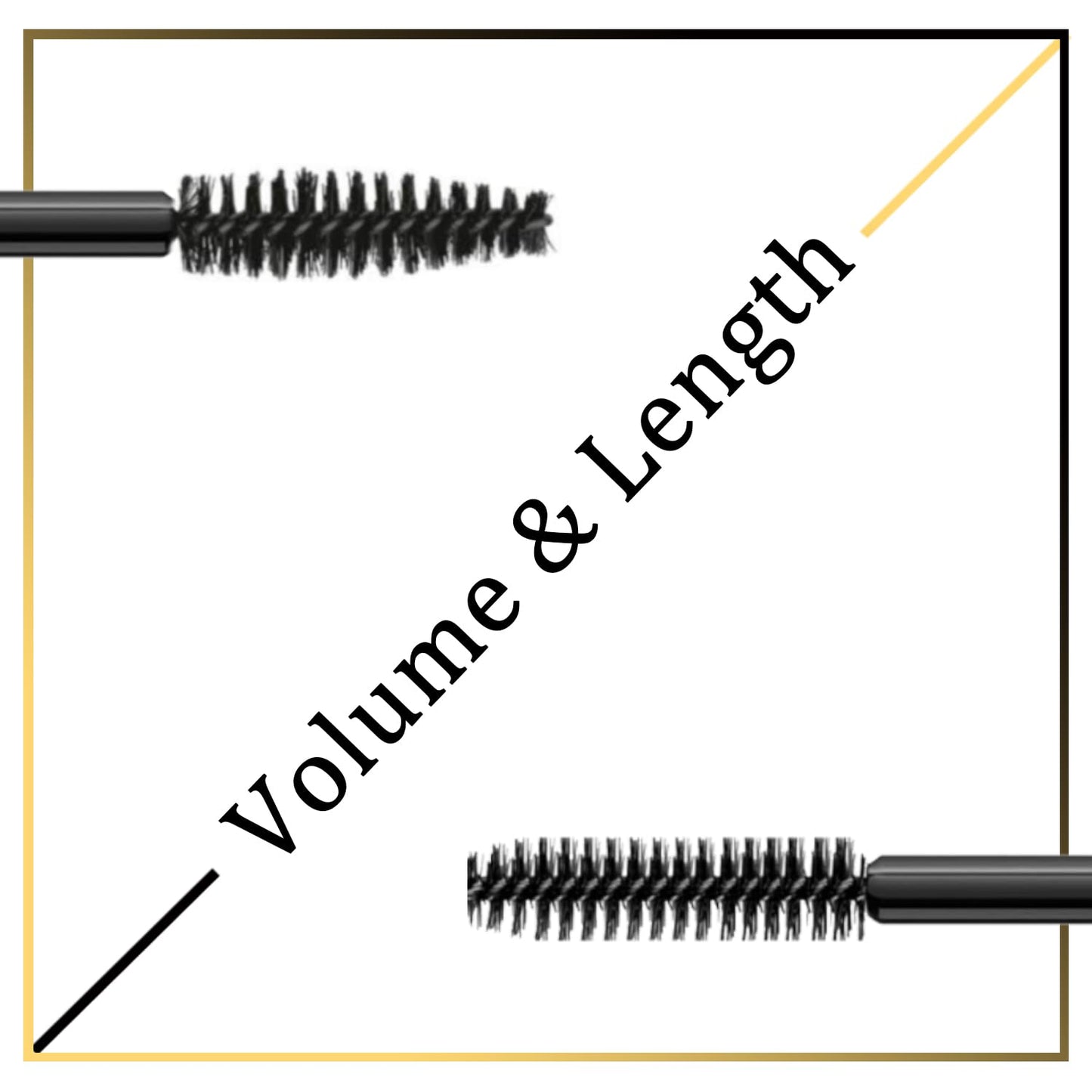 Skiennix Black Waterproof Mascara - Dramatic Volume & Vegan Formula for False Lash Effect