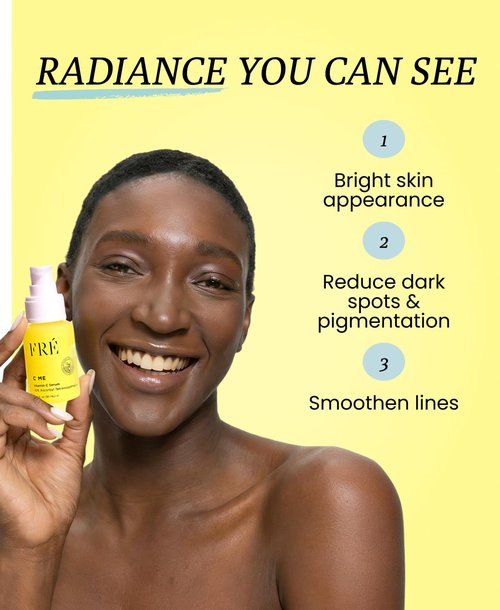 FRÉ 10% Vitamin C Serum - Brightening Face Serum for Dark Spots & Dull Skin, 1.01 fl oz