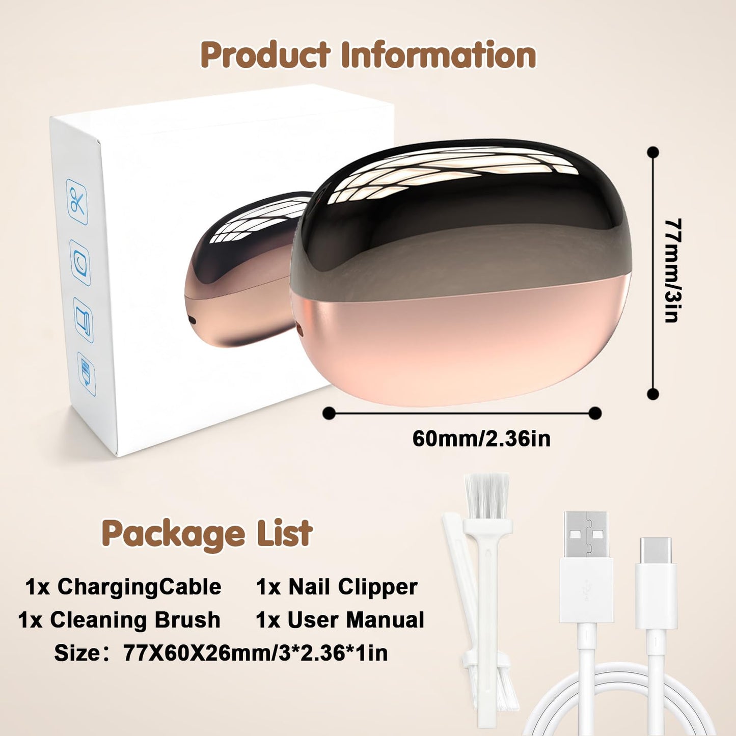 Electric Nail Clipper, Adjustable Blade Opening for Thick Nails, Electric Nail Clippers for Seniors & Adults, Baby Electric Nail Trimmer, Automatic Nail Clipper for Fingernail & Toe (Upgraded White)