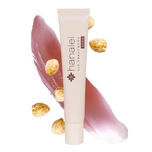 Hanalei Lip Treatment - Intensive Overnight Moisturizer for Dry Lips with Kukui Oil & Shea Butter | Natural Nude Tint, 15g - Cruelty-Free