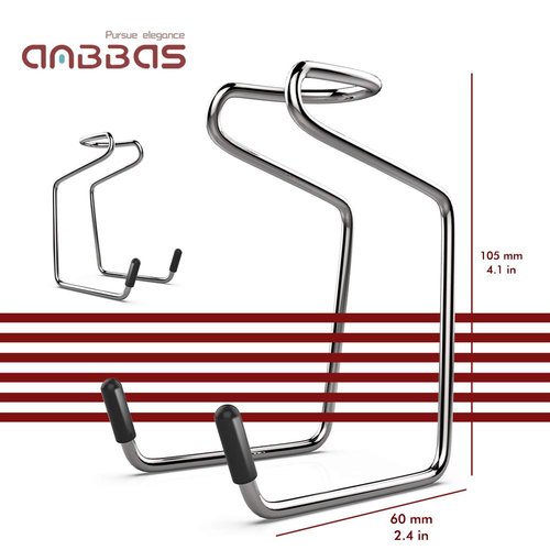 Anbbas Badger Hair Shaving Brush with Wooden Handle Stainless Steel Shaving Stand and Shaving Soap Bowl for Men Wet Shave