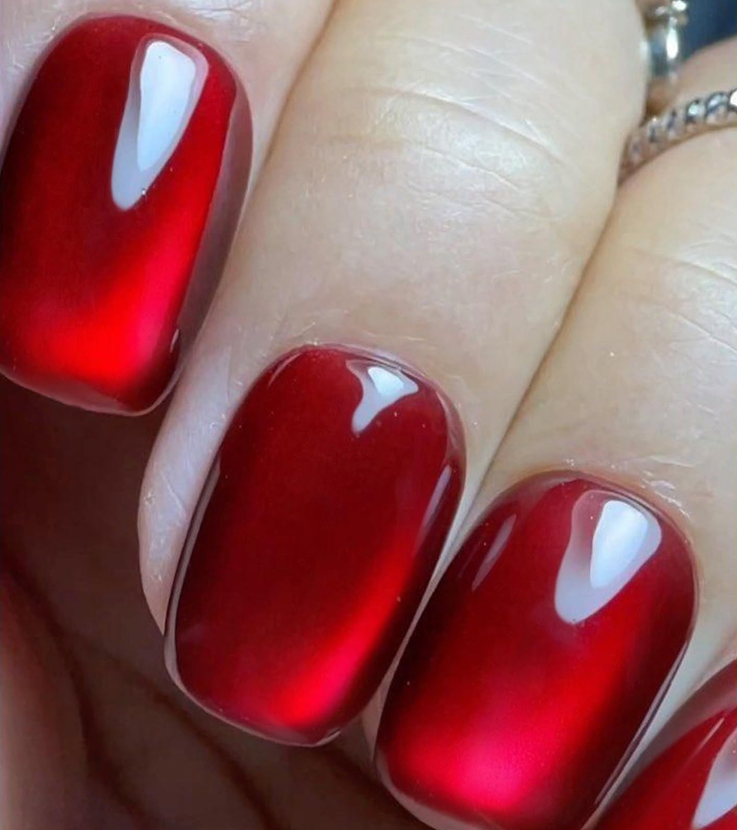 Artquee Press on Nails Short Soft Nude Square False Tips Glossy Reusable Fake Stick on Nails Kit for Women - 30 PCS 15 Sizes