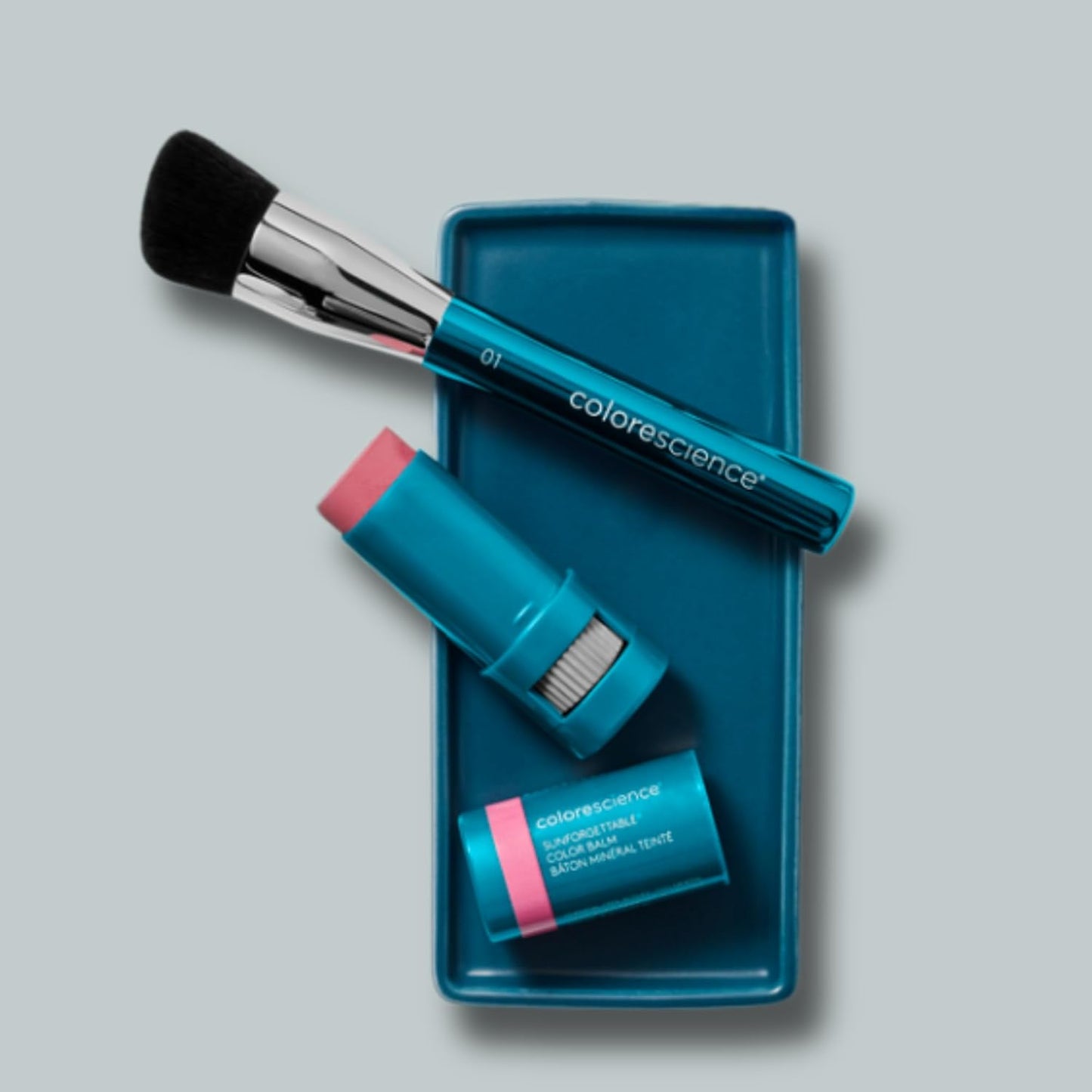 Colorescience Angled Face Brush - Professional Quality Makeup Tool for Flawless Application