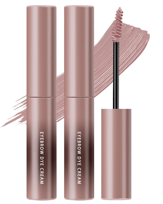 Skiennix Pink Tinted Eyebrow Gel - Long-Lasting Waterproof Brow Tinting Kit | Smudgeproof & Transfer-Proof, 2 Pcs