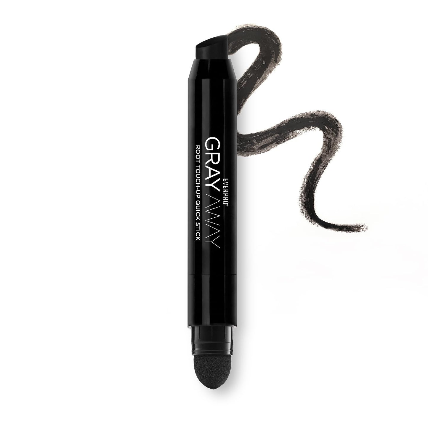 Everpro Gray Away Root Touchup Quick Stick - Black Color, 0.1 Oz for Instant Coverage