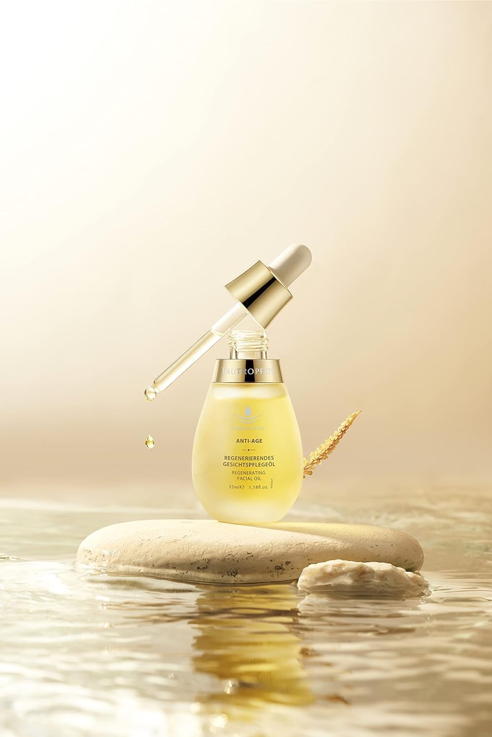 Tautropfen Regenerating Facial Care Oil - Lightweight, Fast-Absorbing Formula with Organic Amaranth Oil & Coenzyme Q10 | 35 ml