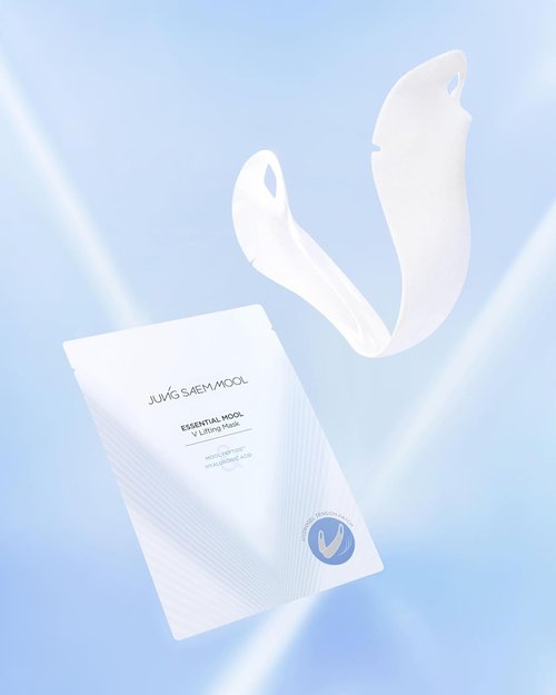 JUNG SAEM MOOL V Lifting Mask - Hydrogel Double Chin Firming & Tightening | 5 Pack with Hyaluronic Acid