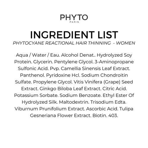 PhytoCyane Women's Hair Treatment - Combat Hair Thinning & Boost Volume | 6.7 Fl Oz