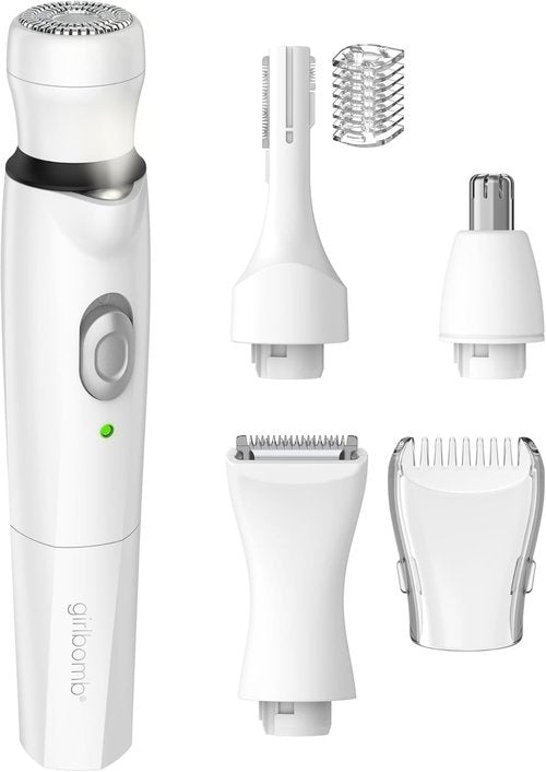 Conair GIRLBOMB All-in-One Trimmer & Shaver Set for Women - Wet/Dry Rechargeable Design
