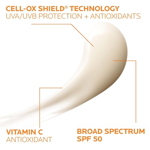 La Roche-Posay Anthelios AOX Daily Antioxidant Serum - Oil-Free Face Moisturizer with SPF & Vitamin C for Sensitive Skin