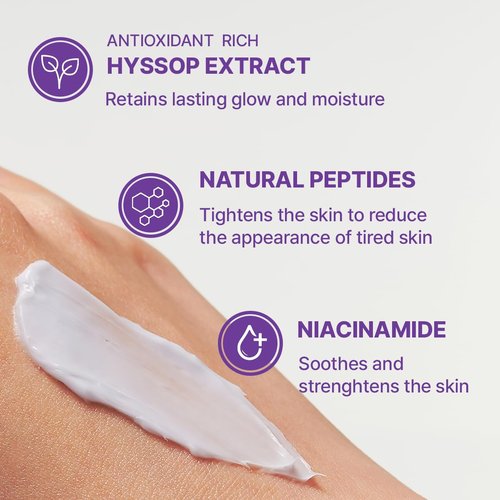 ARENCIA Hyssop Blurring Cream - Intense Collagen Face Moisturizer & Night Repair for Anti-Aging | 1oz