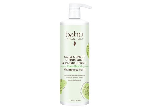 Babo Botanicals Citrus Mint & Passion Fruit Shampoo | Purifying Hair & Body Cleanser for All Ages