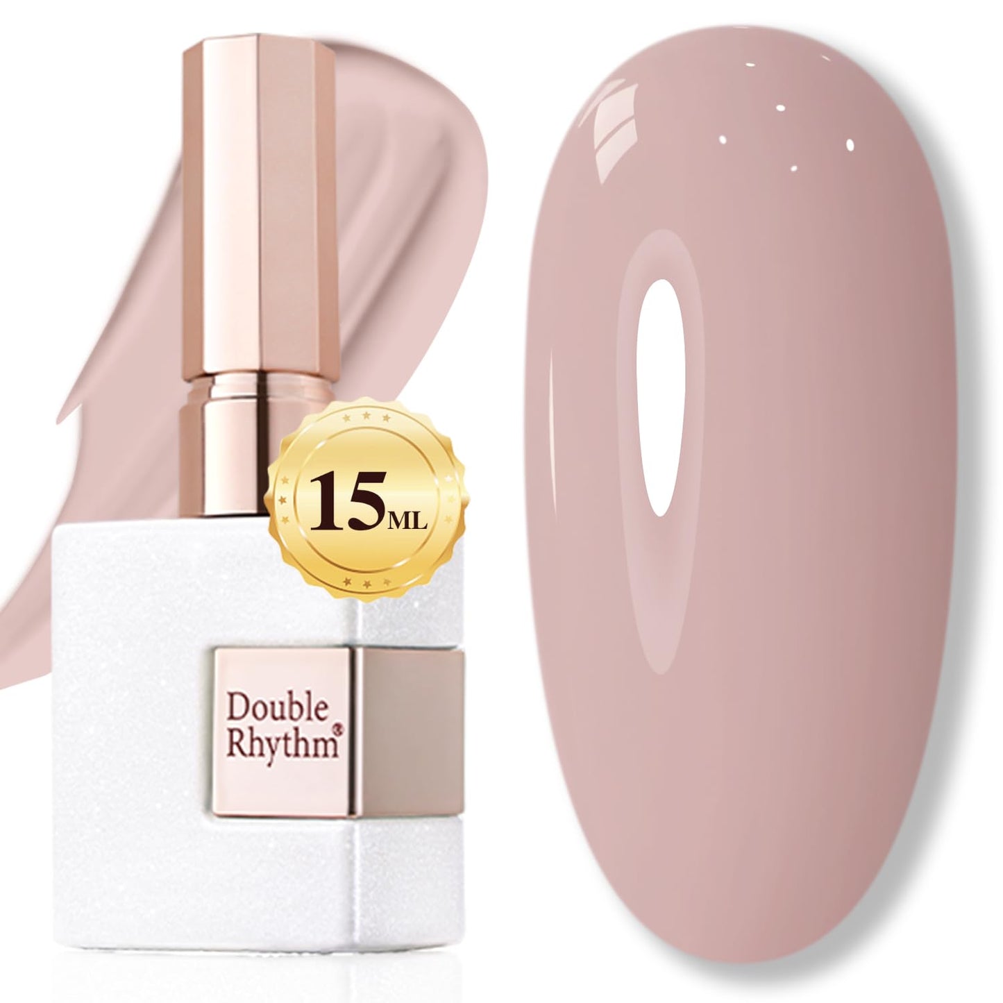 Skiennix Double Rhythm Gel Polish - Milky Khaki Sheer Pastel 15ML | Perfect for Nail Art at Home
