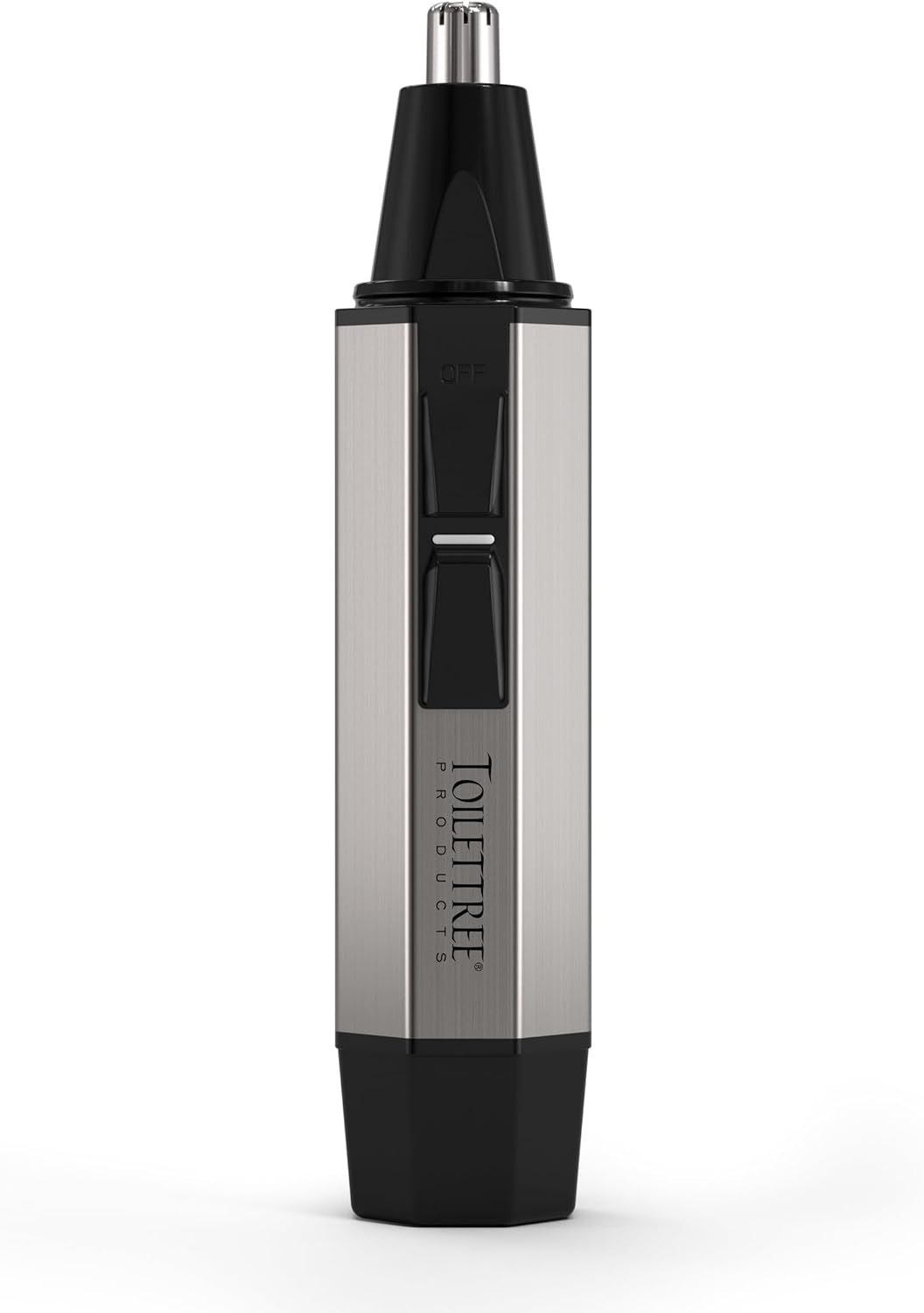 ToiletTree Products Nose Hair Trimmer with LED Light - Stainless Steel, Heavy-Duty Casing - Ear & Nose Hair Trimmer - Men's Grooming Trimmer for Beard, Eyebrows, and Ears