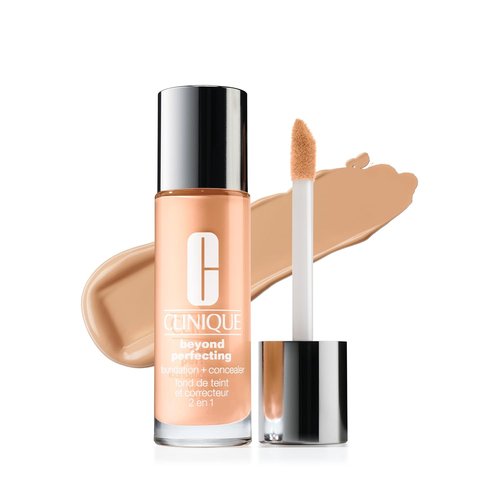 Clinique Beyond Perfecting Liquid Foundation + Concealer - Full Coverage for All Skin Types | Natural Matte Finish