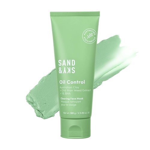 Sand & Sky Blemish Clearing Clay Face Mask - Oil Control with Salicylic Acid & Niacinamide | Minimizes Redness & Tightens Pores
