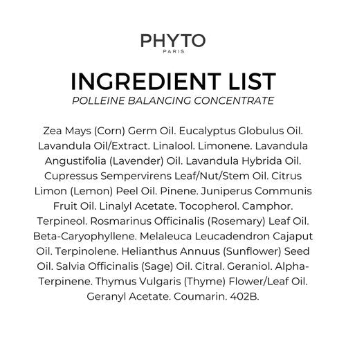 PHYTO POLLEINE Fortifying Scalp Treatment - 100% Plant-Based Pre-Shampoo Concentrate with 10 Essential Oils - Cleanses & Revitalizes All Scalp Types - 1.01 fl oz