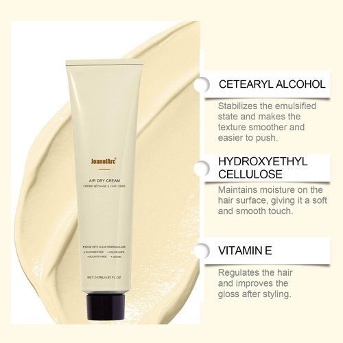 Air Dry Cream - Frizz Control Styling Cream by [Brand Name] | Enhances Natural Texture, 4.97 fl oz