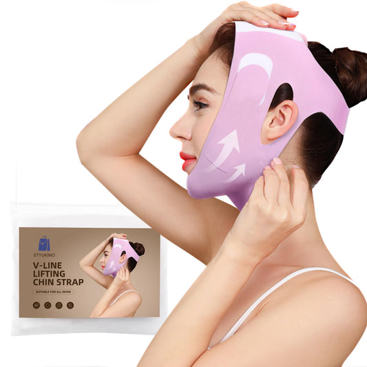 V-Line Lifting Chin Strap for Sleeping & Yoga, V-Line Mask, Chinstrap for Sleeping, Reusable Face Strap, Jaw Strap，Jawline Shaper，Chin Up Patch, V-Shaped Belt, Shaped Face Mask for Sagging
