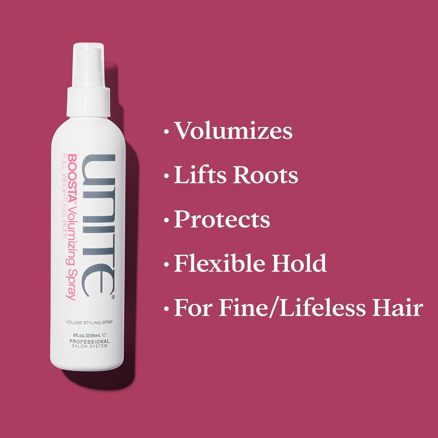 UNITE Hair BOOSTA Shampoo & Conditioner Set - Volume, Body & Shine for Fine Hair - 10 Fl Oz & 8 Fl Oz