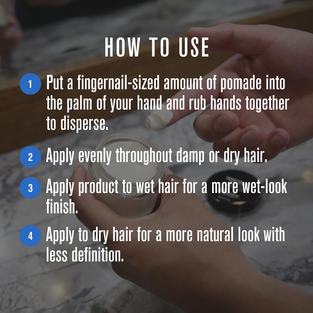Baxter of California Hair Pomade - Natural Finish with Light Hold | Ideal for Men