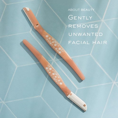 About Face Fuzz-Free Facial Razors - 3-Pack Groomers for Hair Removal, Exfoliating & Brow Shaping