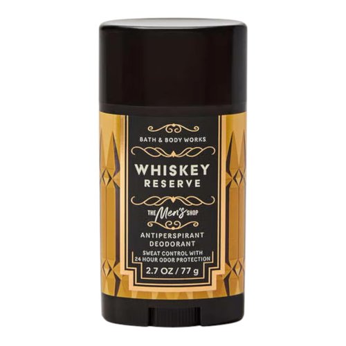 Bath & Body Works Antiperspirant Deodorant - 24-Hour Sweat & Odor Protection for Men | Whiskey Reserve, 2.7 Ounce