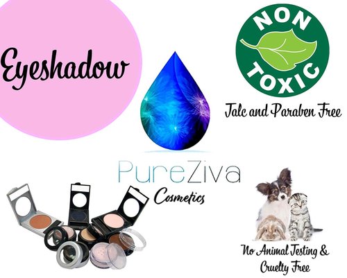 Pure Ziva Acorn Matte Mauve Brown Vegan Eyeshadow - Talc & Paraben Free, Single Pressed Powder