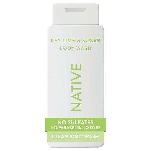 Native Body Wash - Naturally Derived Ingredients for Soft, Hydrated Skin | Key Lime & Sugar, 18 oz