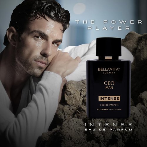Bellavita Luxury CEO Man Intense Eau de Parfum - 100 ml | Aromatic Men's Fragrance with Lavender, Carnation & Musk Notes