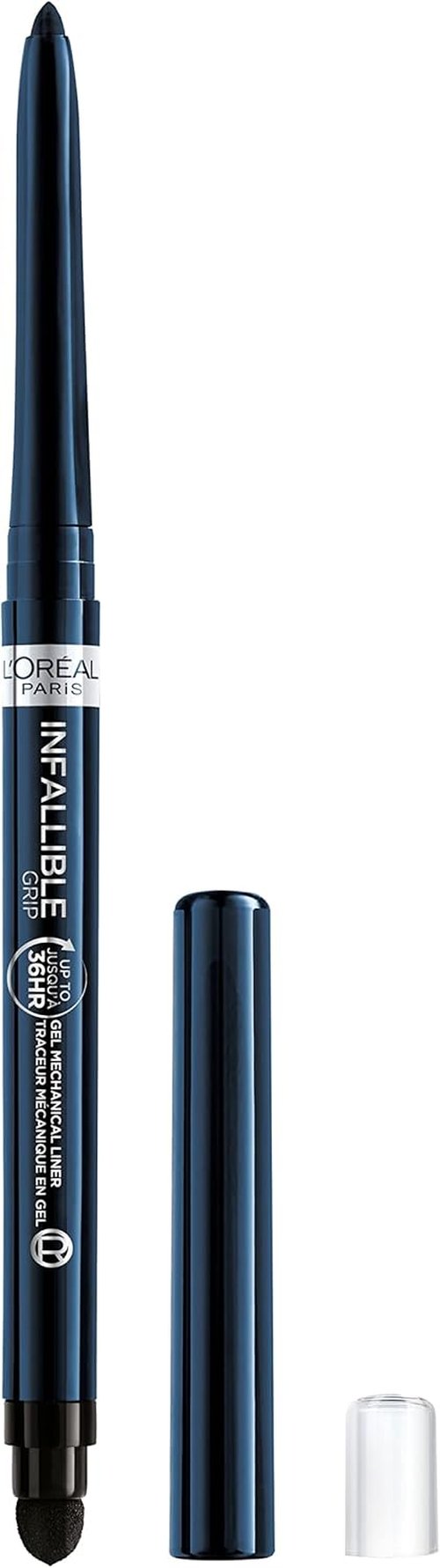 L'Oreal Paris Infallible Grip Gel Eyeliner Pencil - Waterproof, Smudge-Resistant, 36HR Wear | Blue Jersey, 0.01 Oz
