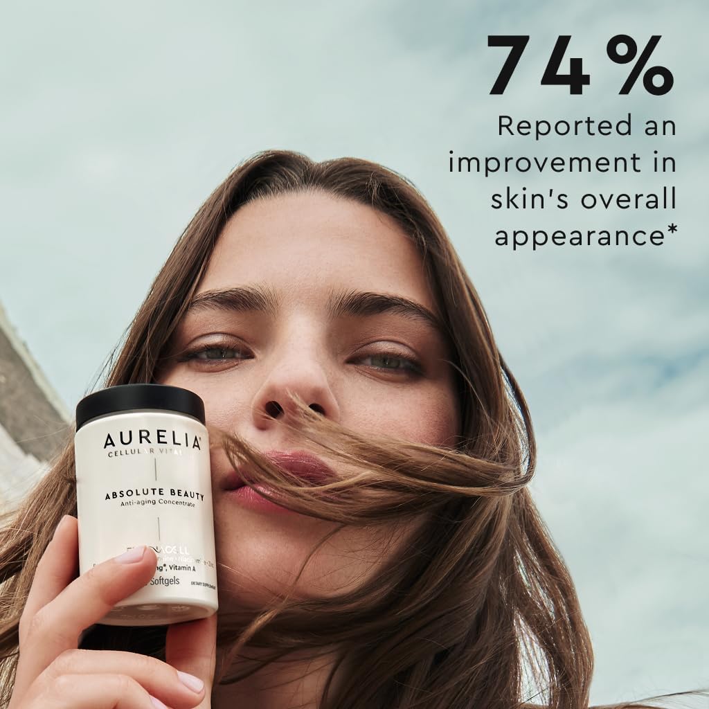 AURELIA Absolute Beauty - Advanced Cellular Anti-Aging Supplement | Boost Skin Moisture with Zinc & Retinol