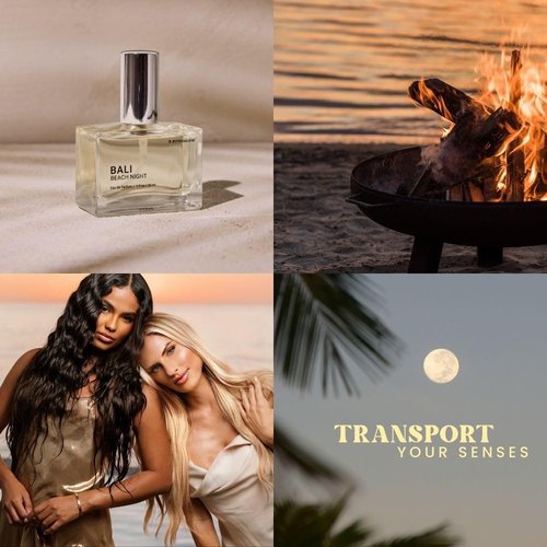 Beachwaver Co. B. Bungalow Bali Beach Night Fragrance - Full Size (1 Fl Oz) | Australian Sandalwood, Coconut & Vanilla Notes