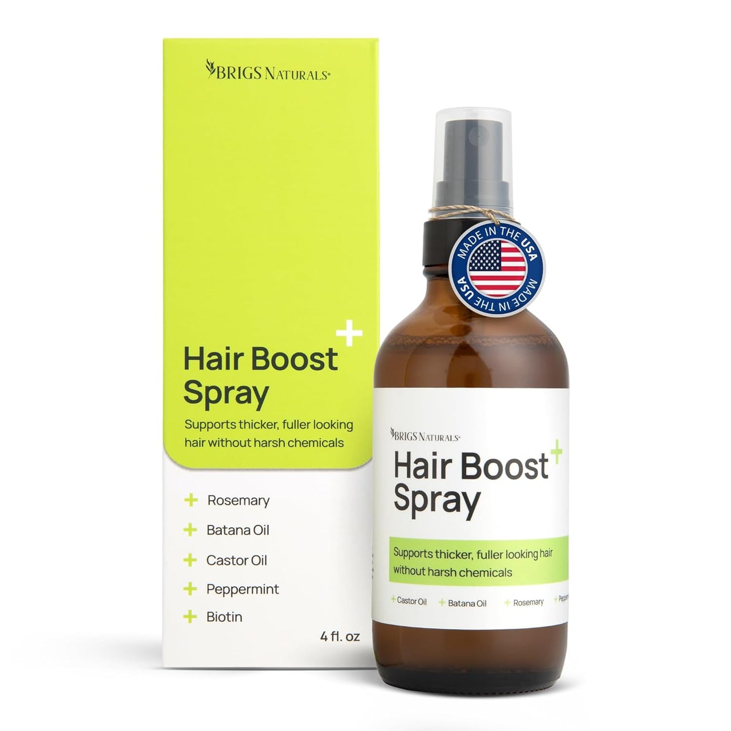 Skiennix Hair Boost Spray - Thicker, Healthier Hair with Organic Botanicals | 8 oz