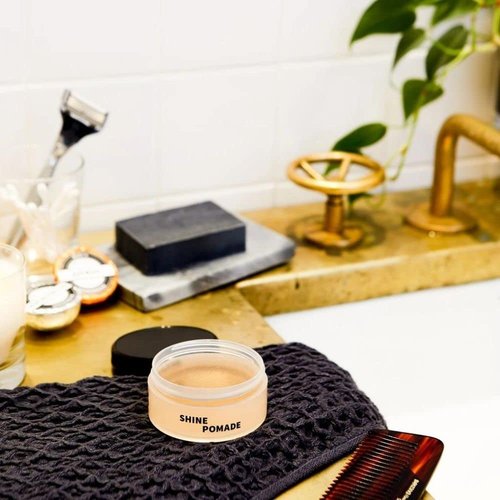Rudy's Shine Pomade - Medium Hold Frizz Control for Curly & Textured Hair | Non-Greasy 2.2 oz