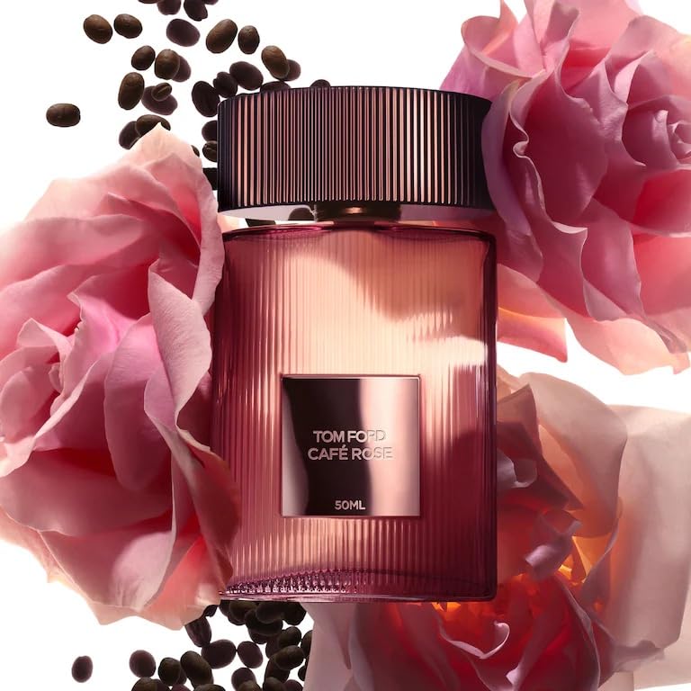 Tom Ford Cafe Rose Eau De Parfum Set - 1.7 Fl Oz & Travel Spray 0.34 Fl Oz | Luxurious Fragrance Duo