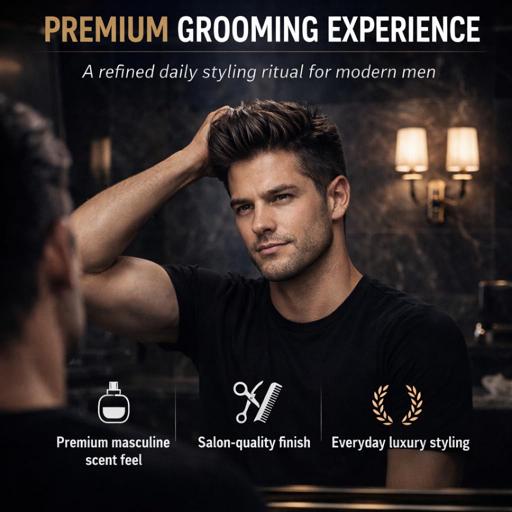 247 Groomed Matte Pomade - All-Day Medium Hold & Low Shine Finish for All Hair Types | Beeswax-Based Thickening Paste