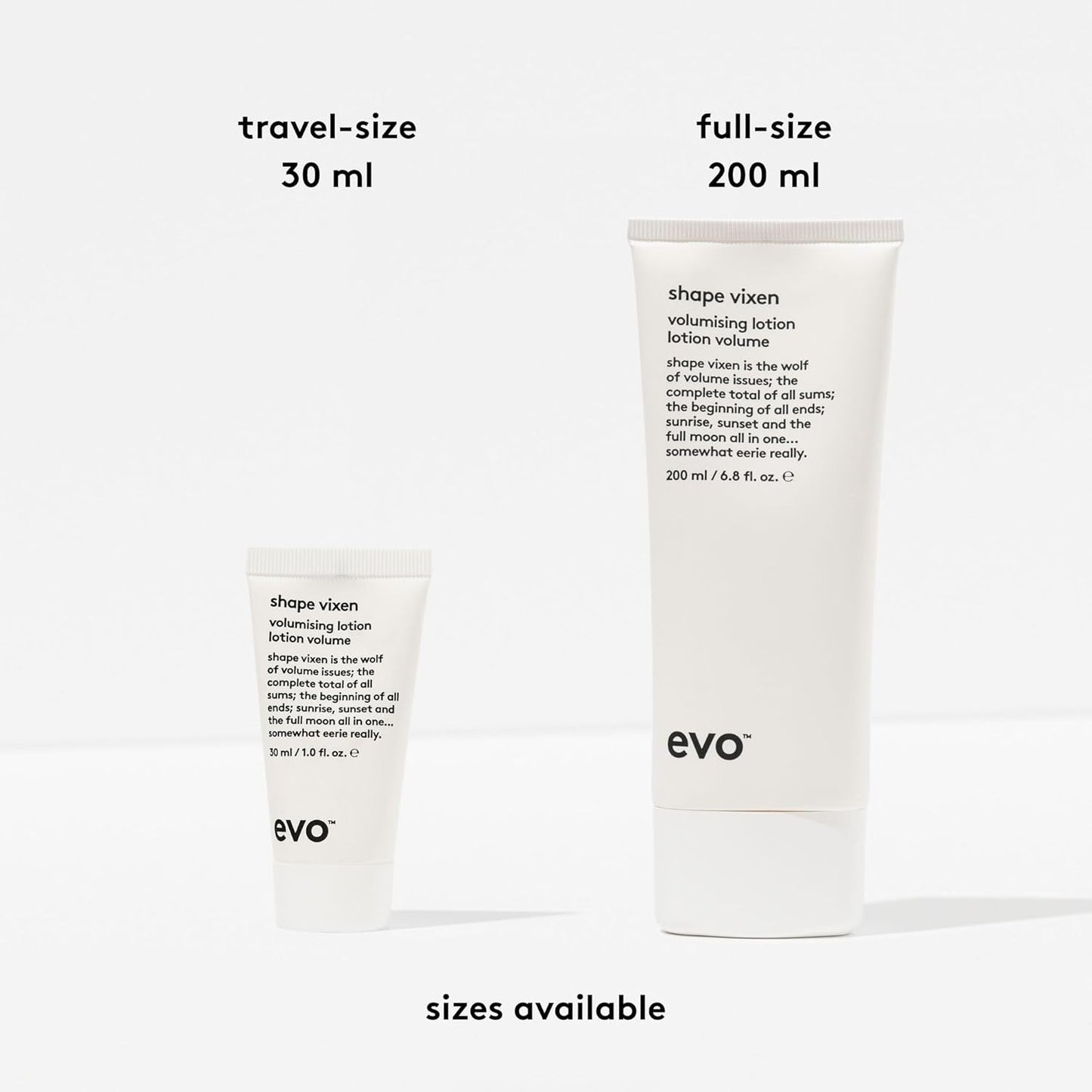 Evo Shape Vixen Volumizing Lotion - Professional Blow Dry Texture Mask for Fine Straight Hair