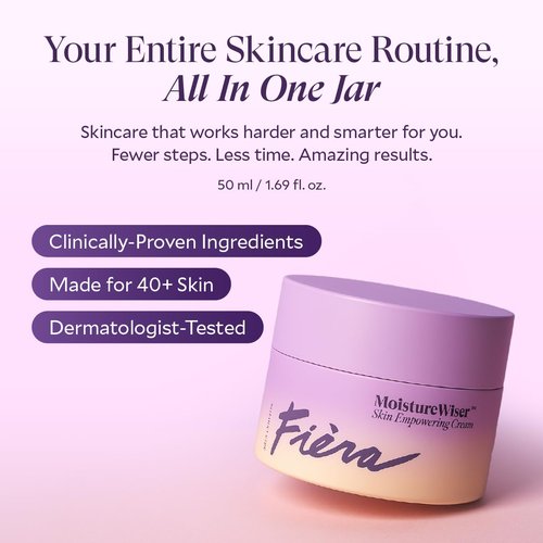 FIÈRA MoistureWiser – Anti-Aging Face Moisturizer for Mature Skin – Hydrating Cream with Peptides – 1.69 fl oz