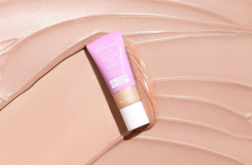 Wet n Wild Mega Glo Liquid Highlighter - Sheer & Buildable Radiance with 4% Niacinamide | Glow In Love