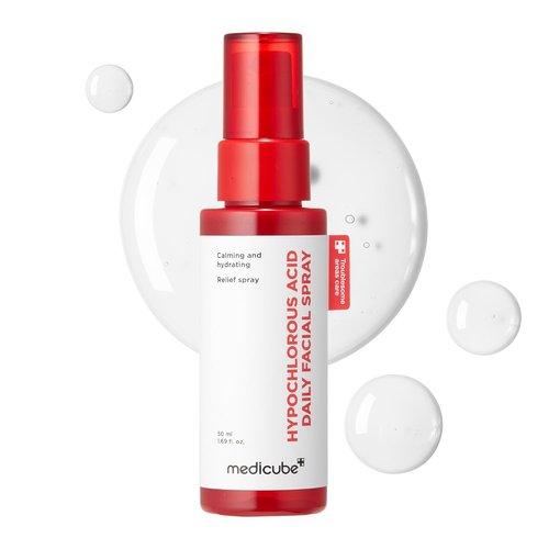 Medicube Power Soothing Spray - Hypochlorous Acid Facial Mist for All Skin Types | 1.69 fl. oz | Daily Calming Care