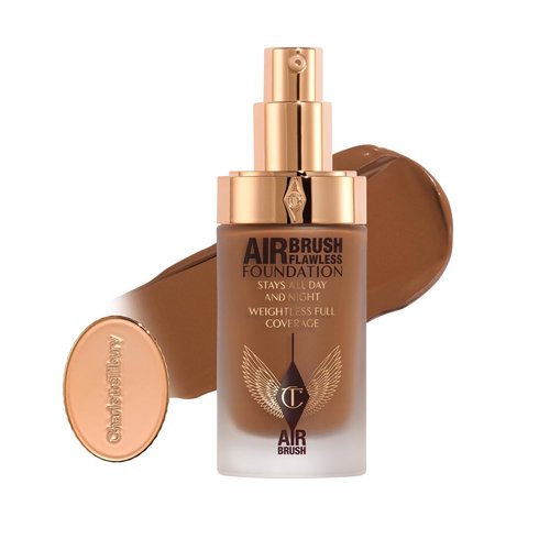 Charlotte Tilbury Airbrush Flawless Matte Foundation - Full Coverage Liquid Makeup | Natural-Matte Finish, Waterproof & Transfer Resistant