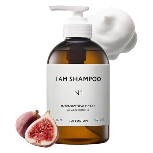 JUST AS I AM Squalane Moisturizing Shampoo - Balanced Scalp & Soft Hair, 16.2 fl oz