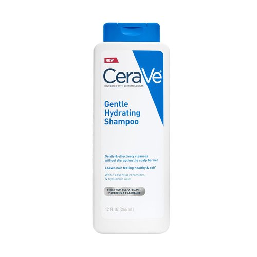 CeraVe Gentle Hydrating Shampoo - Sulfate-Free Formula with Ceramides & Niacinamide for Soft, Healthy Hair | 12 Oz
