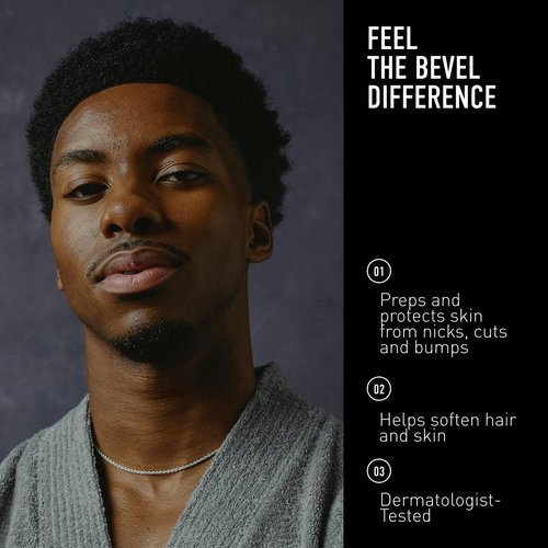 Bevel Pre Shave Oil - Soften Hair & Protect Skin from Irritation | 2 Fl Oz with Castor, Olive & Tea Tree Oils