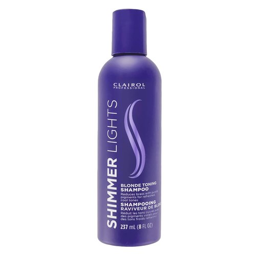 Clairol Professional Shimmer Lights Purple Shampoo - Neutralizes Brass & Yellow Tones | For Blonde, Silver, Gray & Highlighted Hair