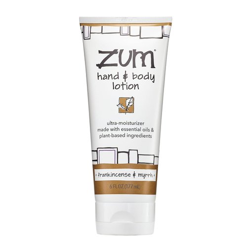 Indigo Wild Zum Hand & Body Lotion - Natural Moisturizer with Shea Butter & Jojoba Oil | Frankincense & Myrrh - 6 fl oz